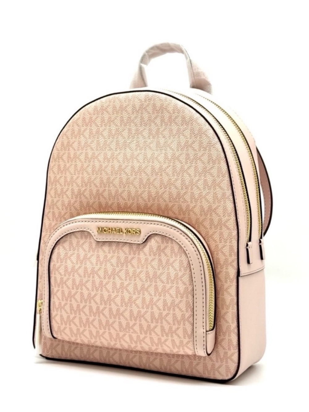 Michael Kors Jaycee Medium Signature Logo Backpack Powder Blush